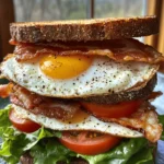 Are you ready to elevate your breakfast game? The Crispy Fried Egg BLT Delight is not just an ordinary sandwich; it’s a scrumptious twist on the classic BLT that’s perfect for breakfast or brunch. Imagine the delightful combination of crispy bacon, perfectly fried eggs, fresh vegetables, and creamy mayonnaise, all nestled between slices of your favorite bread. This recipe is a must-try for anyone looking to indulge in a hearty, flavorful meal that’s both satisfying and easy to prepare.