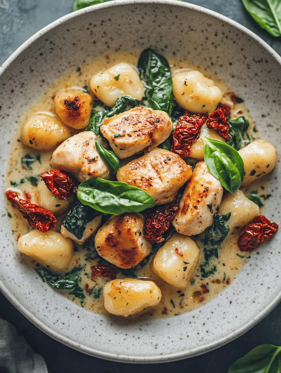 To truly appreciate the Tuscan Chicken and Gnocchi Delight, it’s essential to understand the role of each ingredient that contributes to its unique flavor profile and comforting texture. Let’s take a closer look at these components: