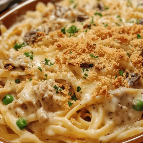 Turkey Tetrazzini is more than just a dish; it’s a culinary hug that wraps you in warmth and nostalgia. Originating from Italian-American cuisine, this comforting casserole is a splendid way to utilize leftover turkey, particularly celebrated during the holiday season. With its rich flavors and creamy texture, Turkey Tetrazzini has become a beloved staple in many households. It combines tender chunks of turkey with a melty, savory sauce and pasta, all baked to perfection.