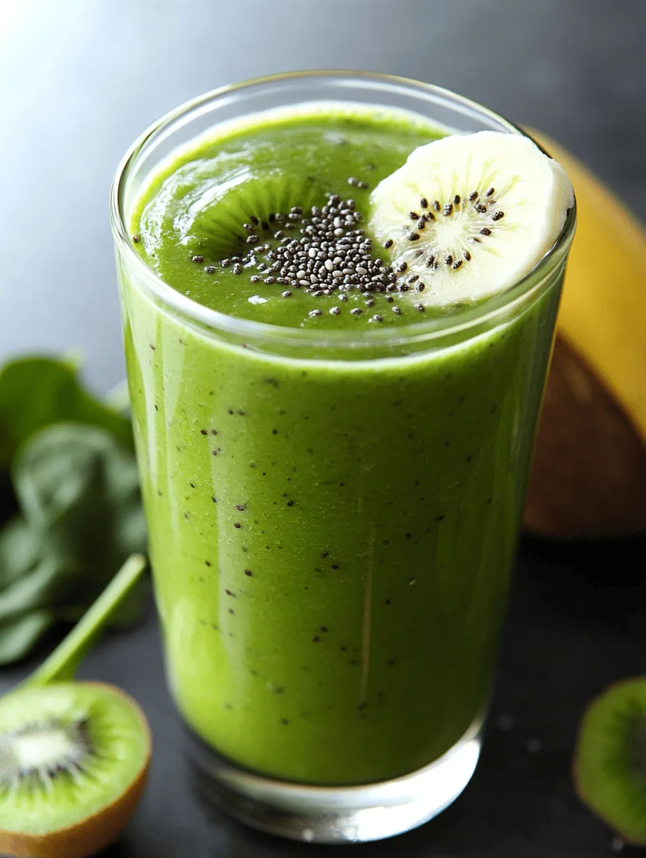 The Kiwi Dream Smoothie is a delightful concoction that combines the tangy sweetness of kiwi with the creaminess of Greek yogurt and the refreshing hydration of coconut water. This smoothie is not only easy to prepare but also a powerhouse of vitamins and minerals, making it an ideal choice for breakfast, a post-workout snack, or a revitalizing afternoon treat. With its vibrant green color and luscious texture, the Kiwi Dream Smoothie is sure to brighten your day and energize your body.
