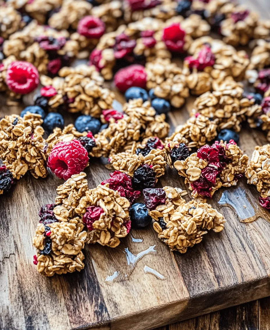 Granola has surged in popularity over the past few years, becoming a staple snack option for health-conscious individuals looking to satisfy their cravings without compromising on nutrition. This delightful mixture of oats, nuts, seeds, and sweeteners offers a crunchy texture and a burst of flavor that makes it perfect for breakfast, snacking, or even as a topping for yogurt or smoothies. Among the myriad of granola recipes available, the Berry Bliss Granola Crunch Clusters stand out as a nutritious and easy-to-make treat that anyone can whip up at home.