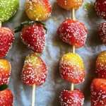 Tanghulu, also known as sugar-coated fruit skewers, is a delightful traditional Chinese snack that has gained popularity across the globe. Originating from the bustling streets of Beijing, this treat is not just a feast for the eyes but also a wonderful explosion of flavors. The combination of fresh, juicy fruits coated in a crunchy, sweet sugar shell creates a sensory experience that is hard to resist. Whether you are at a street fair in China or a local food festival anywhere else, the sight of vibrant fruit skewers glistening with sugar is sure to catch your attention.