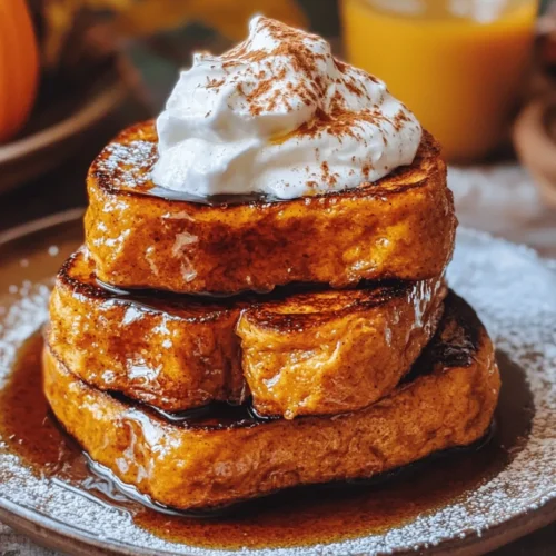 French toast has long held its place as a cherished staple in breakfast cuisine. Its versatility allows for endless variations, making it a beloved dish in many households. From classic recipes to innovative spins, French toast can cater to any palate or occasion. Among the myriad of possibilities, Pumpkin Pie French Toast stands out as a delightful seasonal treat that captures the essence of autumn with its warm, comforting flavors.