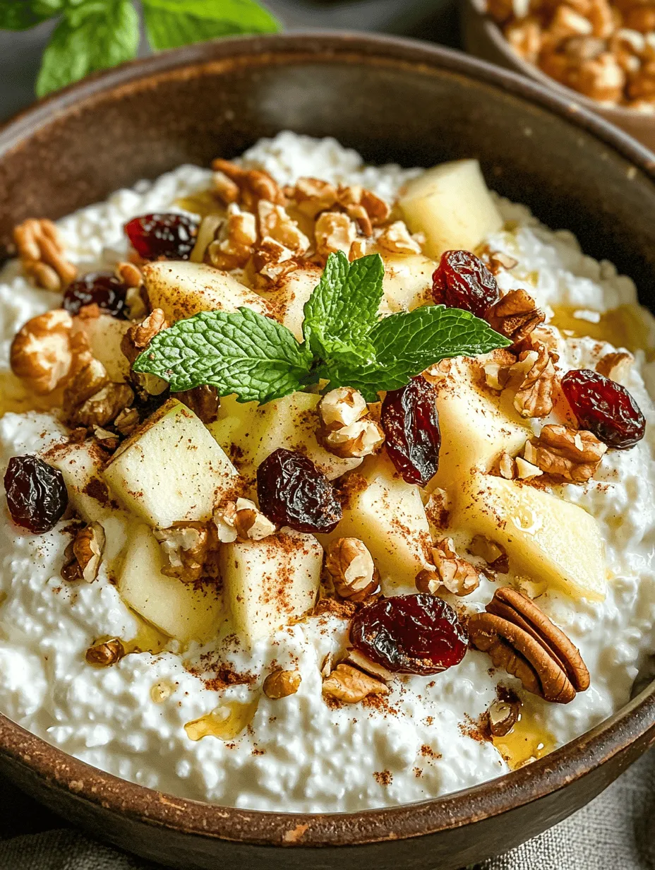 In today’s fast-paced world, snacking often takes a backseat to meal planning, leading many of us to opt for quick, convenience foods that may not always be the healthiest choices. However, understanding the importance of nutritious snacks can significantly transform our eating habits and support our overall well-being. One delightful option that combines taste and nutrition is Cottage Cheese & Apple Delight. This recipe is not just a delicious snack; it is a powerhouse of essential nutrients that can easily fit into a balanced diet.