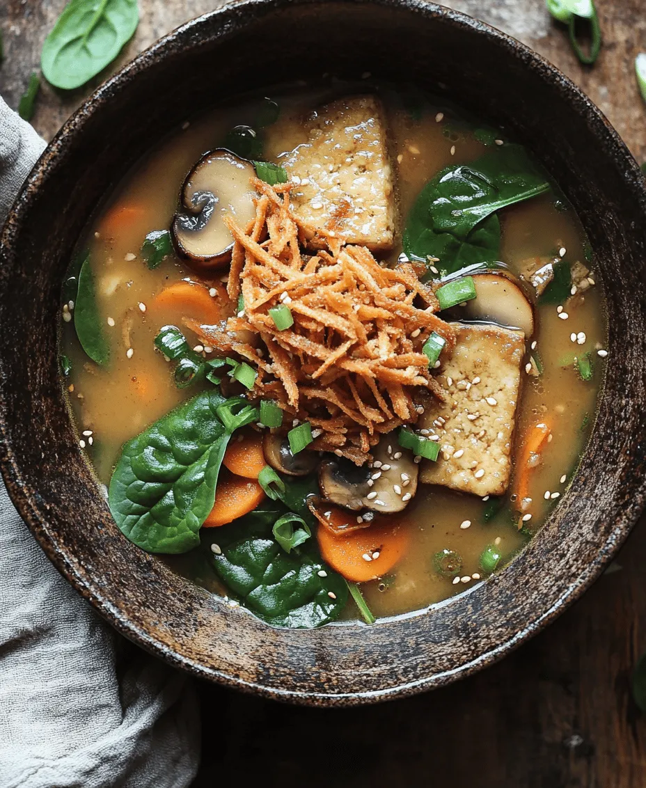If you’re searching for a comforting and nourishing dish that warms the soul, look no further than Ginger Miso Brothy Soup with Crispy Shredded Sesame Tofu. This delightful recipe brings together the umami-rich flavors of miso and the invigorating warmth of ginger, creating a symphony of tastes that will delight your palate. Not only is this soup vegan-friendly, but it is also incredibly easy to prepare, making it a perfect choice for a healthy meal any day of the week.