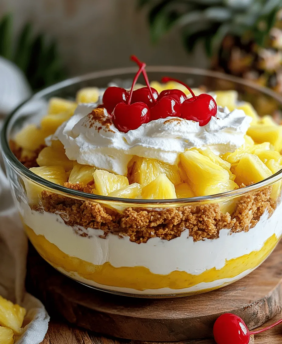 Pineapple Pretzel Salad is a delightful and refreshing dessert that has garnered a special place in the hearts of many. This unique dish combines the sweet and tangy flavor of pineapple with the salty crunch of pretzels, all enveloped in a creamy filling. The contrast of textures and flavors makes this dessert an unforgettable experience for the palate. Whether served at festive gatherings, family reunions, or potlucks, Pineapple Pretzel Salad is a crowd-pleaser that evokes nostalgia and brings joy to all who partake.