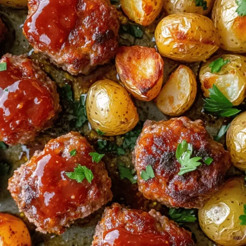 In the fast-paced world we live in today, the allure of sheet pan meals has captured the hearts of busy families and individuals alike. These one-pan wonders not only simplify the cooking process but also minimize cleanup time, making them a perfect solution for those hectic weeknights. Among the myriad of options available, the Savory Sheet Pan Mini Meatloaf & Crispy Potatoes stands out as a delightful choice. This recipe combines the comforting flavors of classic meatloaf with the satisfying crunch of crispy potatoes, all prepared on a single baking sheet.