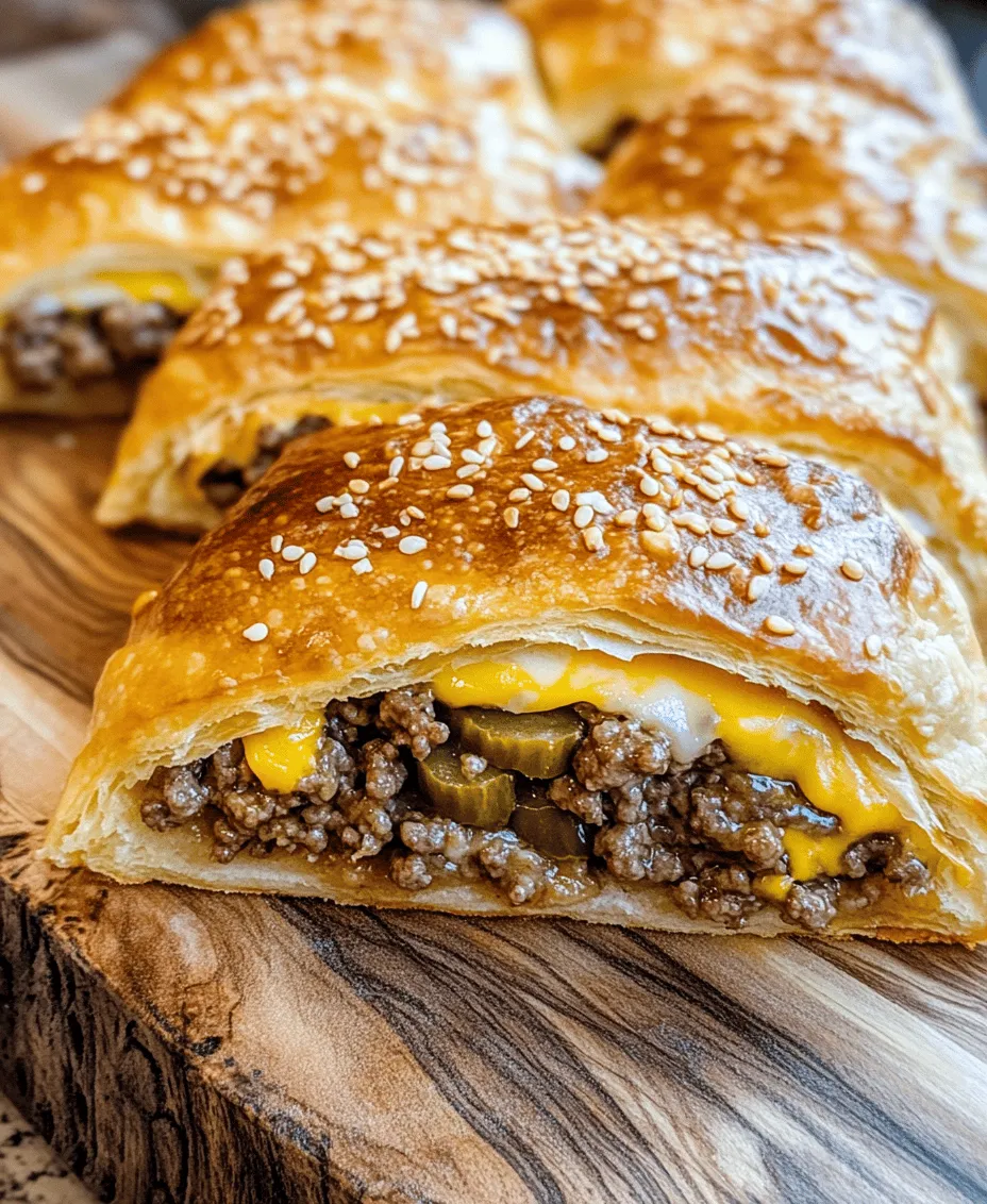 Imagine biting into a warm, golden pocket filled with all the flavors of a classic cheeseburger. Savory cheeseburger pockets are not only a delightful twist on a beloved dish but also a fun and convenient meal option that brings joy to any occasion. Combining the rich, savory flavors of ground beef, melty cheese, and tangy pickles with the flaky texture of crescent roll dough, these pockets offer a unique and satisfying dining experience.