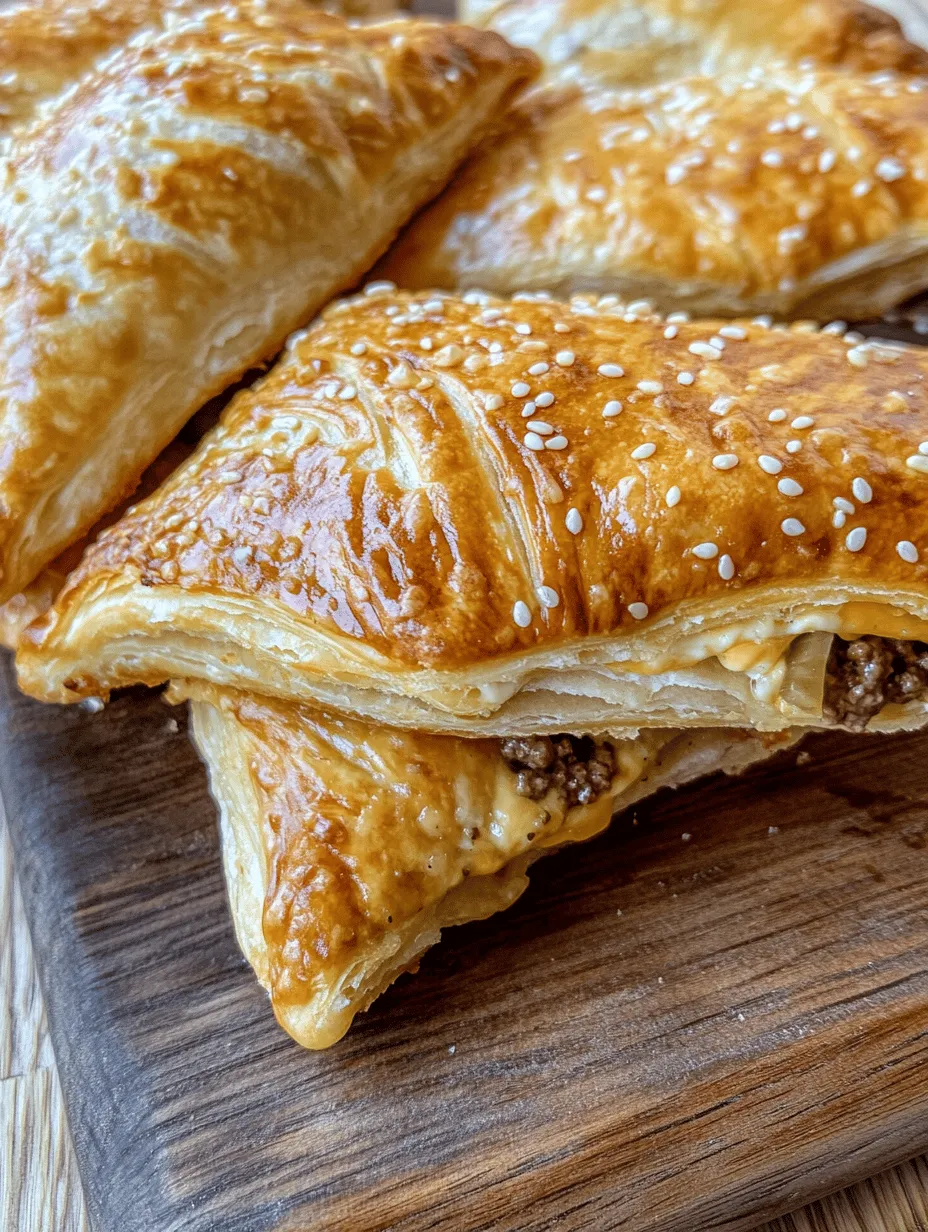 Imagine biting into a warm, golden pocket filled with all the flavors of a classic cheeseburger. Savory cheeseburger pockets are not only a delightful twist on a beloved dish but also a fun and convenient meal option that brings joy to any occasion. Combining the rich, savory flavors of ground beef, melty cheese, and tangy pickles with the flaky texture of crescent roll dough, these pockets offer a unique and satisfying dining experience.
