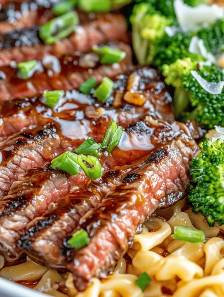 Welcome to a culinary adventure that combines the sweet allure of honey, the aromatic punch of garlic, and the satisfying heartiness of flank steak. Our recipe for Sticky Honey Garlic Steak and Rotini is not just a meal; it’s an experience that brings together vibrant flavors and textures in one dish. The appeal of this recipe lies not only in its delightful taste but also in its simplicity and versatility. Whether you’re preparing a weeknight dinner for the family or impressing guests at a dinner party, this dish fits the bill perfectly.