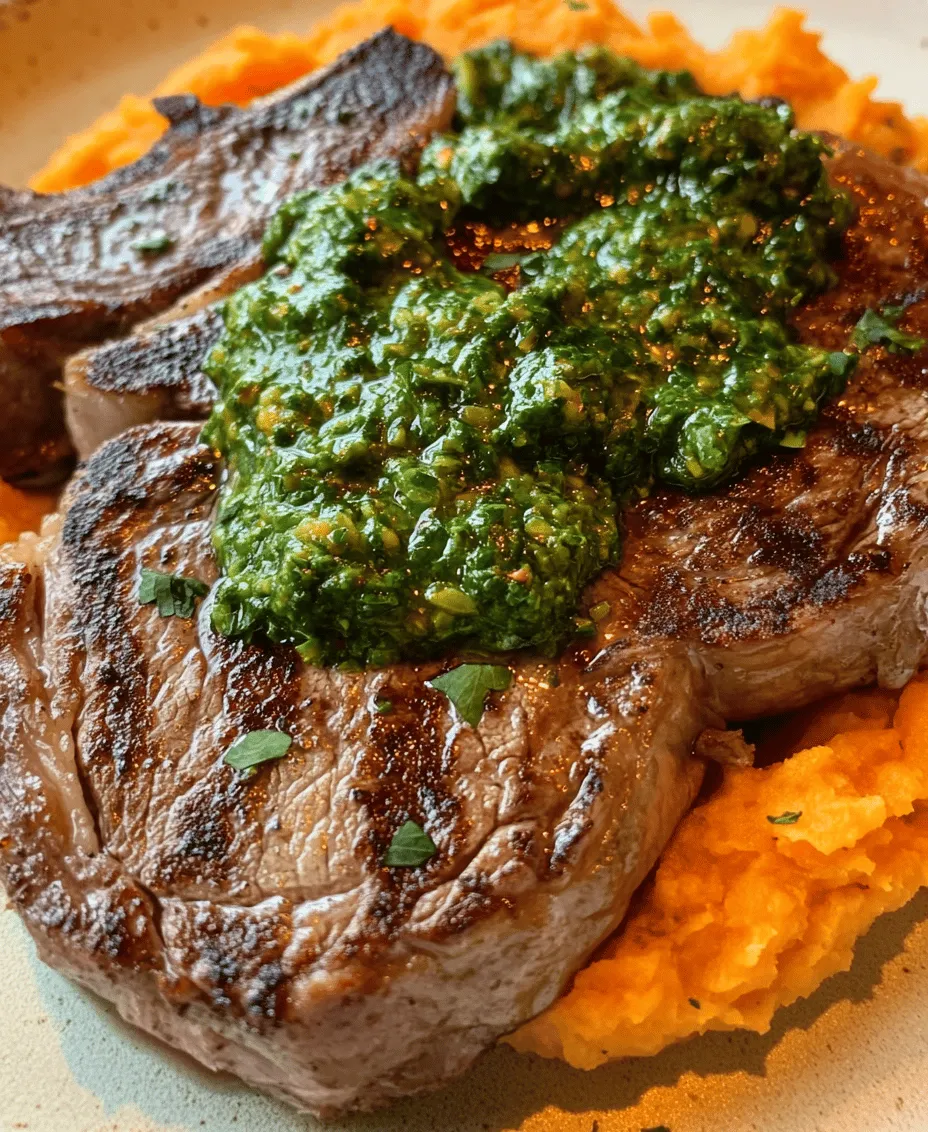 In the world of culinary delights, few combinations are as satisfying as a perfectly cooked steak paired with creamy mashed sweet potatoes. The richness of a sizzling steak, with its juicy tenderness and robust flavor, is beautifully complemented by the natural sweetness and velvety texture of sweet potatoes. This blog post will explore a delectable recipe for Sizzling Steak with Zesty Green Sauce and Velvet Sweet Potatoes. Not only does this dish bring together rich flavors and textures, but it also offers a healthy twist with the use of sweet potatoes and fresh herbs. Whether you're hosting a dinner party or simply treating yourself to a gourmet meal at home, this recipe is sure to impress.