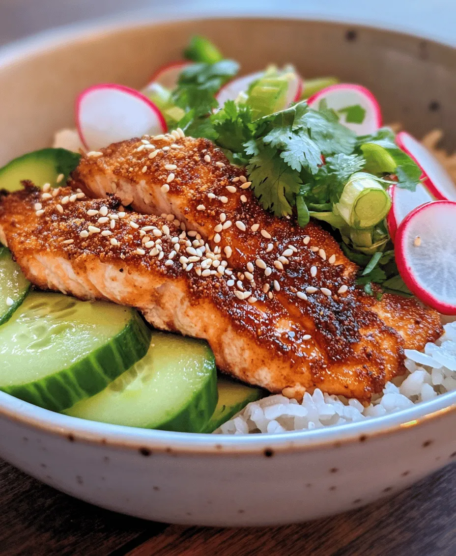 The Crispy Salmon and Rice Bowl is a culinary delight that brings together the best of both worlds: a satisfying crunch and the wholesome goodness of fresh ingredients. This dish is not just a feast for the palate; it also paints a vibrant picture on your plate, making it a perfect choice for both casual dining and special occasions. With its rich, crispy salmon sitting atop a bed of fluffy rice, complemented by a colorful array of vegetables, this bowl is as appealing visually as it is delicious.