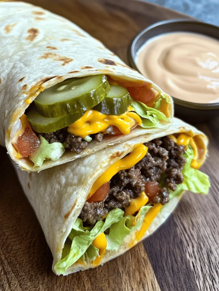 When it comes to comfort food, few dishes hold a candle to the iconic Big Mac. This beloved burger has transcended its fast-food origins, becoming a staple in many households around the world. But what if you could enjoy all the delicious flavors of a Big Mac in a more convenient and versatile format? Enter the Homemade Big Mac Wraps with Special Sauce. This creative twist on the classic burger combines the savory elements of the Big Mac with the portability of a wrap, making it an ideal choice for quick lunches, casual family dinners, or even entertaining guests.