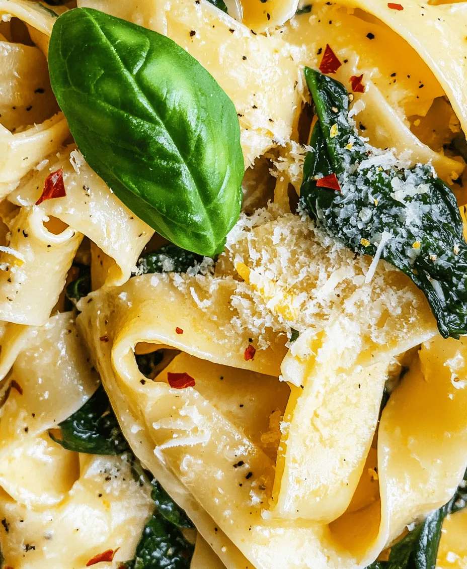 To craft the perfect Lemon Spinach Pasta, it's essential to understand the key ingredients that contribute to its unique flavor profile and health benefits. Each component plays a crucial role in not only enhancing the taste but also adding nutritional value to your meal.