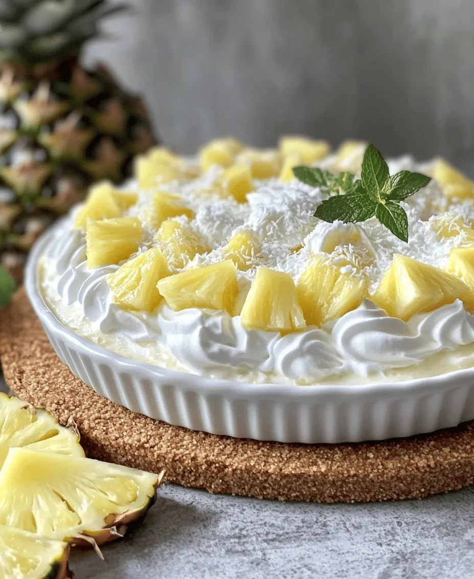 If you're on the lookout for a refreshing dessert that screams summer, look no further than the No Bake Pineapple Cream Dessert. This delightful treat is a perfect blend of tropical flavors, creamy textures, and delightful sweetness that will have everyone at your gathering reaching for seconds. The beauty of this dessert lies not only in its delicious taste but also in its simplicity. With no baking required, this dessert is ideal for those warm summer days when you want something light and satisfying without the hassle of turning on the oven.