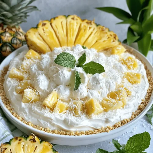 If you're on the lookout for a refreshing dessert that screams summer, look no further than the No Bake Pineapple Cream Dessert. This delightful treat is a perfect blend of tropical flavors, creamy textures, and delightful sweetness that will have everyone at your gathering reaching for seconds. The beauty of this dessert lies not only in its delicious taste but also in its simplicity. With no baking required, this dessert is ideal for those warm summer days when you want something light and satisfying without the hassle of turning on the oven.