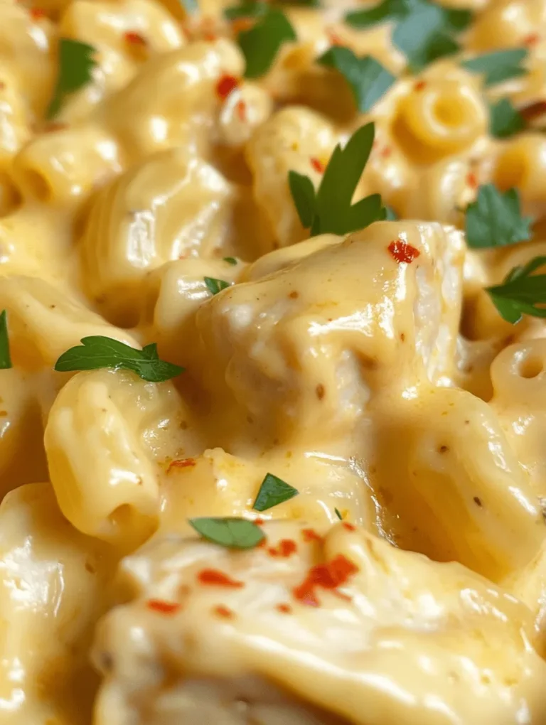 Mac and cheese is often seen as a nostalgic dish, reminiscent of childhood dinners or cozy family gatherings. The Creamy Honey Pepper Chicken Mac and Cheese Delight reimagines this classic by introducing unexpected elements that enhance both flavor and texture. The honey provides a subtle sweetness that balances the savory flavors of the chicken and the richness of the cheese, while the pepper adds a delightful heat that makes each bite exciting. This innovative twist not only elevates a traditional comfort food but also transforms it into a delightful centerpiece for family dinners, gatherings, or even a casual weeknight meal.