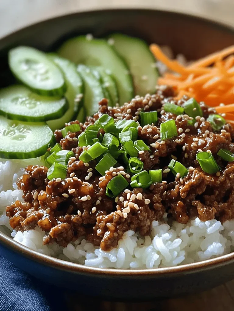 Korean cuisine is a vibrant tapestry of flavors, textures, and colors that has captivated food lovers around the globe. Characterized by its bold spices, savory umami elements, and a delightful mix of fresh ingredients, Korean dishes stand out in the culinary world. Among these, the Korean ground beef bowl has gained immense popularity, especially for its quick preparation and satisfying taste.
