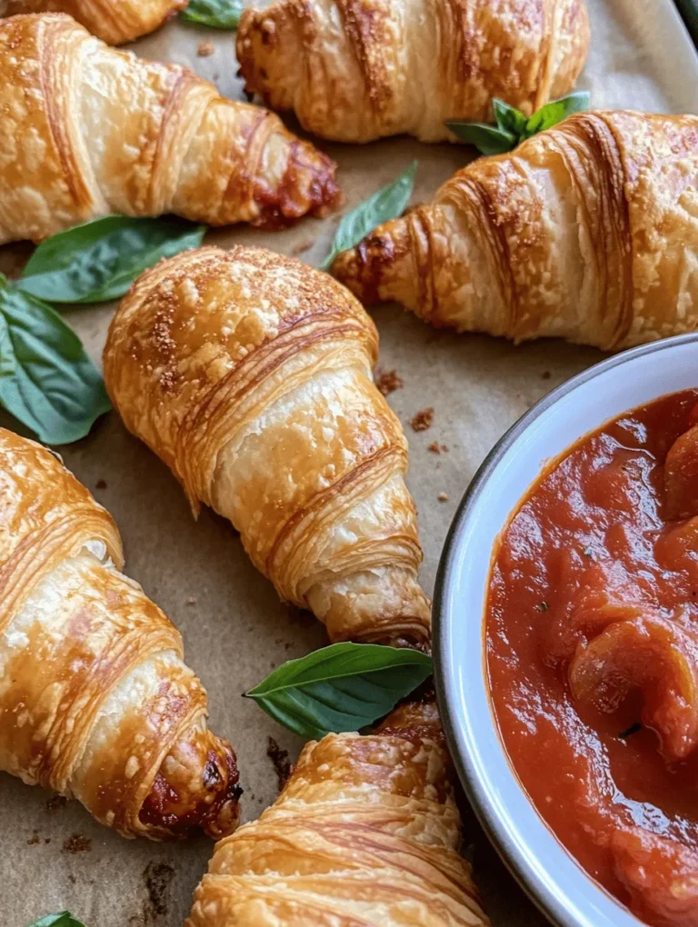 If you're searching for a delightful fusion of flavors that tantalizes your taste buds, look no further than the Mozzarella Pepperoni Croissant Rolls. This innovative recipe combines the buttery, flaky texture of croissant dough with the savory taste of pepperoni and the creamy goodness of mozzarella cheese. The result is a mouthwatering treat that’s perfect for a variety of occasions—from casual snacks to festive party appetizers. These croissant rolls are not only easy to make but also incredibly satisfying, making them a go-to recipe for entertaining guests or simply indulging in a comforting meal at home.