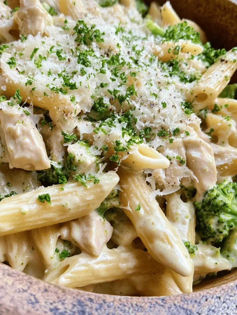 To truly appreciate the Creamy Broccoli and Chicken Penne, it’s essential to understand the key ingredients that come together to create this delightful dish. Each component plays a vital role, contributing to the overall flavor, texture, and nutritional value.