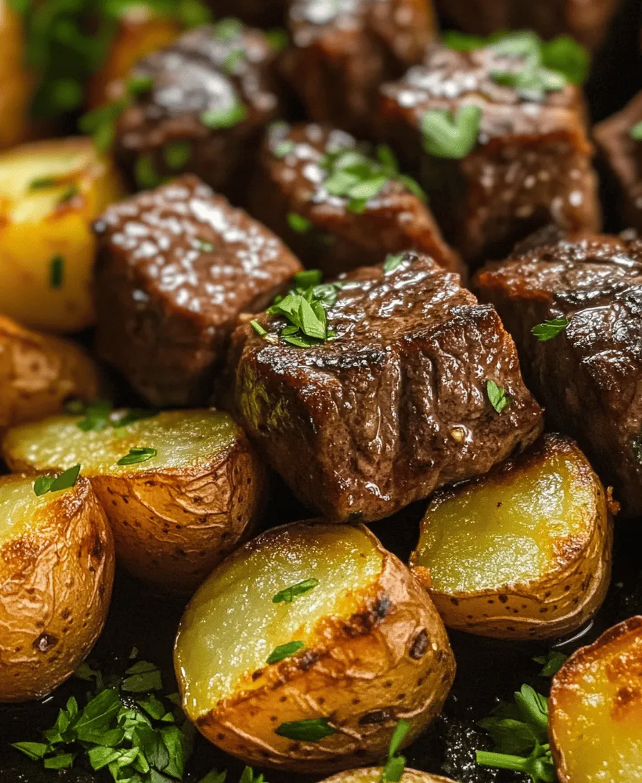 Are you ready to elevate your dinner game with a dish that promises to impress? Look no further than Savory Garlic Butter Steak Bites & Crispy Potatoes—a culinary masterpiece that effortlessly combines the rich, robust flavors of tender steak with the satisfying crunch of perfectly roasted potatoes. This recipe is not just a meal; it’s an experience that caters to both everyday dining and special occasions alike.