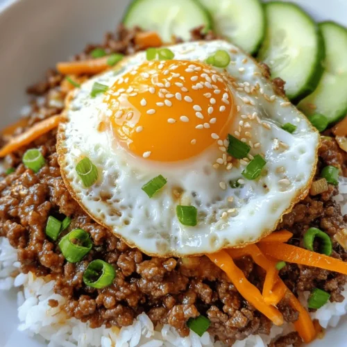 The K-Pop Korean Ground Beef Bowl is a culinary gem that brings the vibrant flavors of Korea right into your kitchen. This dish is a delicious amalgamation of savory, sweet, and spicy elements, capturing the essence of traditional Korean cuisine while adapting to modern palates. As Korean culture continues to gain global traction—thanks in part to the popularity of K-Pop, Korean dramas, and the rise of Korean food—more and more people are eager to explore its rich flavors. The K-Pop Korean Ground Beef Bowl is a perfect introduction to this culinary adventure.