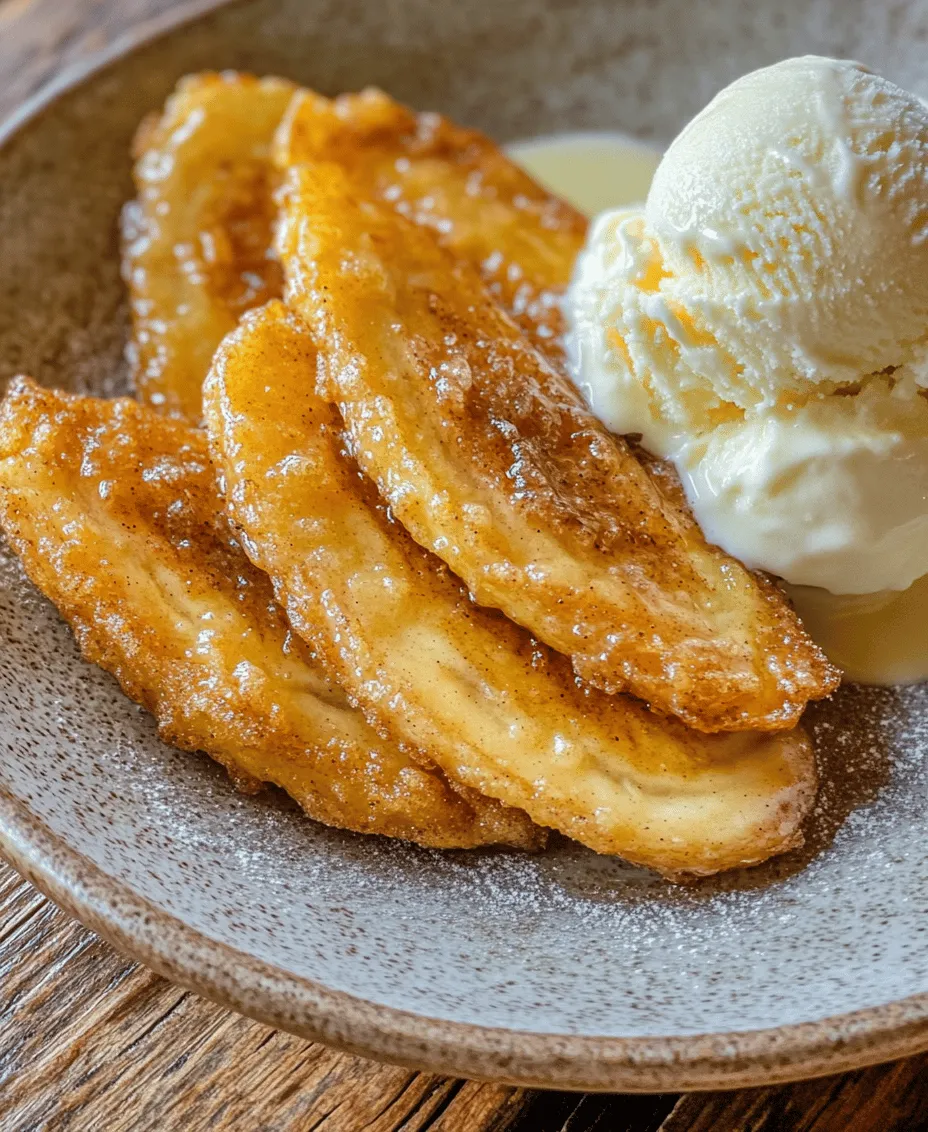 Fried bananas are a beloved dessert found in various cuisines around the world, celebrated for their simple ingredients and delightful flavor. This recipe for Fried Bananas with Cinnamon Butter Sauce elevates the humble banana into a sweet, indulgent treat. The combination of crispy, golden banana slices drizzled with a rich and velvety cinnamon butter sauce is sure to satisfy your sweet cravings and impress your guests.