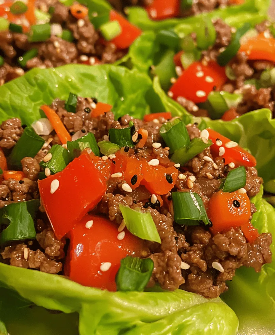 In recent years, Asian-style ground beef lettuce wraps have gained immense popularity among food enthusiasts and home cooks alike. This dish combines the rich flavors of seasoned ground beef with crisp, fresh vegetables, making it not only a delightful choice but also a healthy option for any meal. The appeal of these wraps lies not just in their taste but also in their fun and interactive dining experience; they allow diners to assemble their own meals, creating a communal atmosphere perfect for family gatherings or casual get-togethers with friends.
