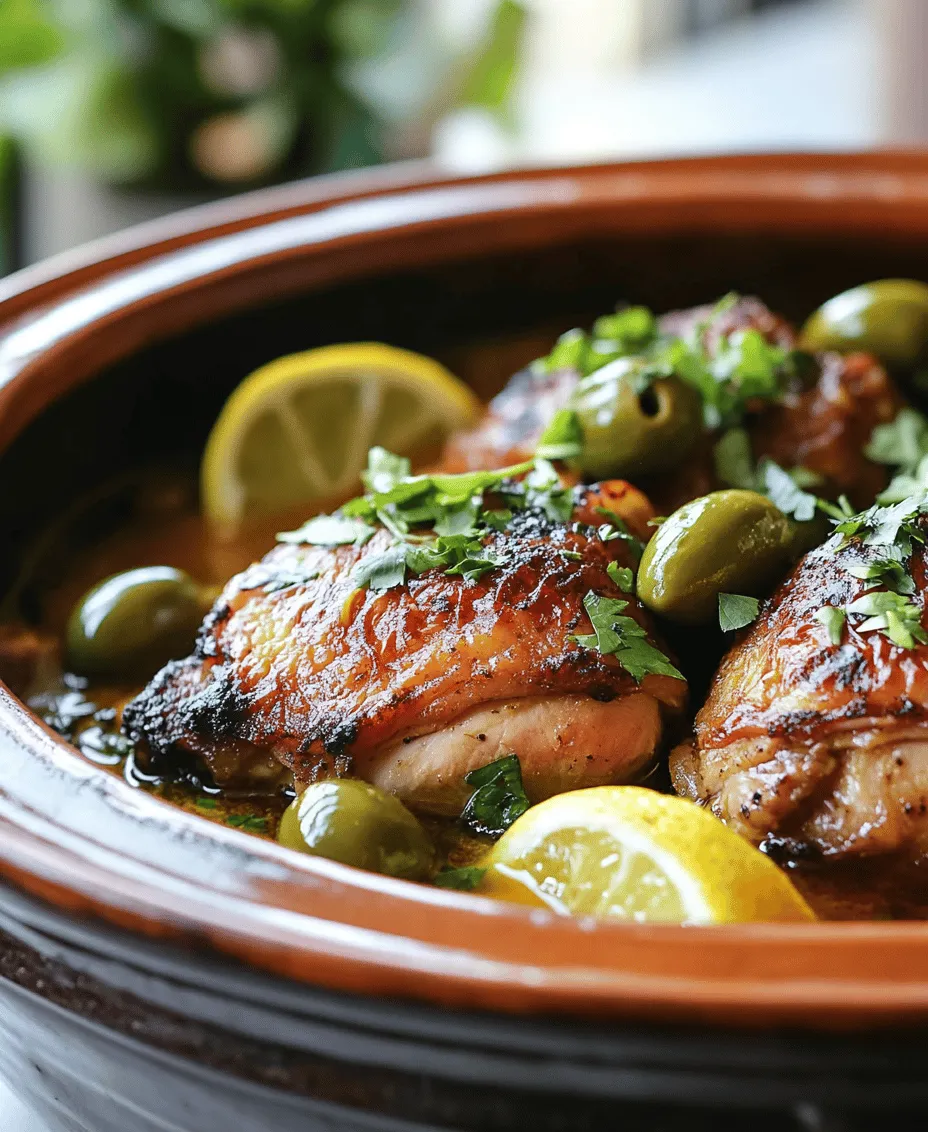 Moroccan cuisine is a vibrant tapestry of flavors, aromas, and colors that reflects the country's rich history and diverse cultural influences. One of the most iconic representations of this culinary tradition is the tagine, a slow-cooked stew that embodies the essence of North African cooking. The Zesty Chicken Tagine with Olives and Lemons is a shining example of this genre, showcasing the art of balancing aromatic spices, savory meats, and tangy ingredients. This dish is not only a feast for the senses but also a versatile meal that suits a variety of occasions, from intimate weeknight dinners to festive gatherings with family and friends.