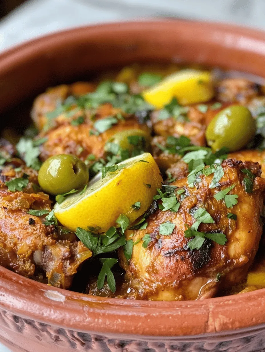 Moroccan cuisine is a vibrant tapestry of flavors, aromas, and colors that reflects the country's rich history and diverse cultural influences. One of the most iconic representations of this culinary tradition is the tagine, a slow-cooked stew that embodies the essence of North African cooking. The Zesty Chicken Tagine with Olives and Lemons is a shining example of this genre, showcasing the art of balancing aromatic spices, savory meats, and tangy ingredients. This dish is not only a feast for the senses but also a versatile meal that suits a variety of occasions, from intimate weeknight dinners to festive gatherings with family and friends.