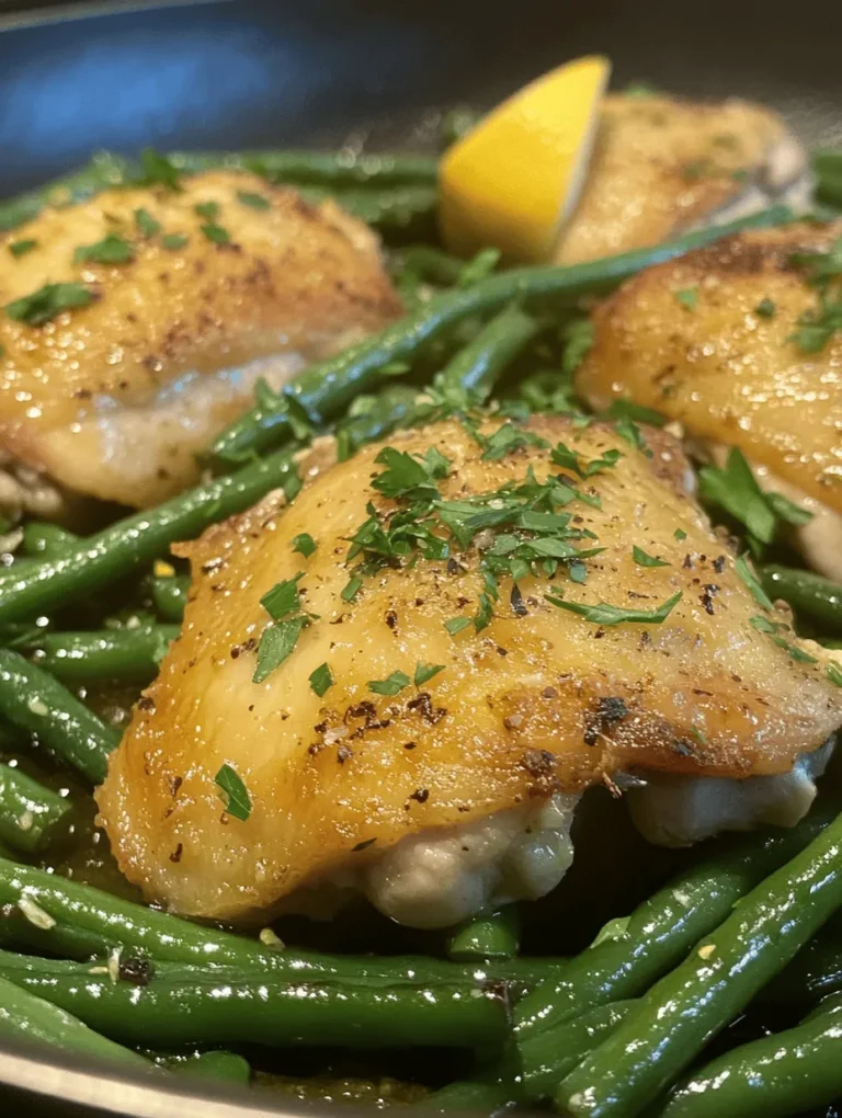 Before we jump into the preparation steps, it's essential to understand the roles of each ingredient that contributes to the overall flavor and nutritional value of this dish. Each component of the Lemon Garlic Butter Chicken and Green Beans Skillet serves a purpose, and together they create a harmonious meal that is both satisfying and delicious.
