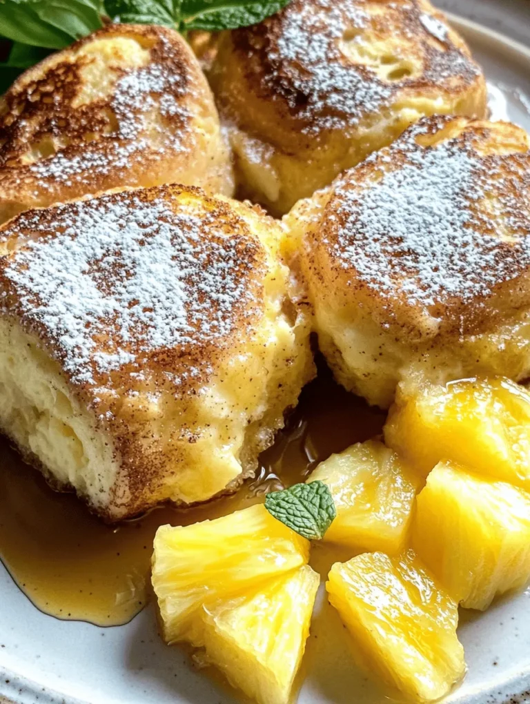 French toast has long been a beloved breakfast staple, cherished for its comforting flavors and versatility. However, as culinary creativity flourishes, this classic dish has seen a surge in popularity, with many home cooks experimenting with different ingredients and techniques. One such innovation is the Hawaiian Roll French Toast, which elevates the traditional recipe to new heights by incorporating the sweet, pillowy goodness of Hawaiian rolls. This delightful twist not only offers a unique flavor profile but also introduces a wonderfully fluffy texture that makes it an irresistible choice for breakfast or brunch.