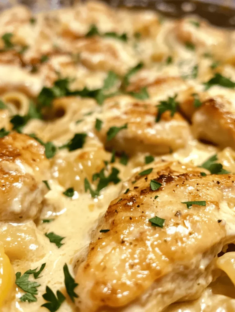 Creamy Garlic Butter Chicken and Rotini in Parmesan Sauce is a dish that promises to delight your taste buds with its rich, decadent flavors. This mouthwatering recipe combines tender chicken breasts, perfectly cooked rotini pasta, and a luscious garlic butter sauce infused with the savory goodness of Parmesan cheese. The fusion of creamy garlic butter and the nutty undertones of Parmesan creates a symphony of flavors that is both comforting and indulgent.