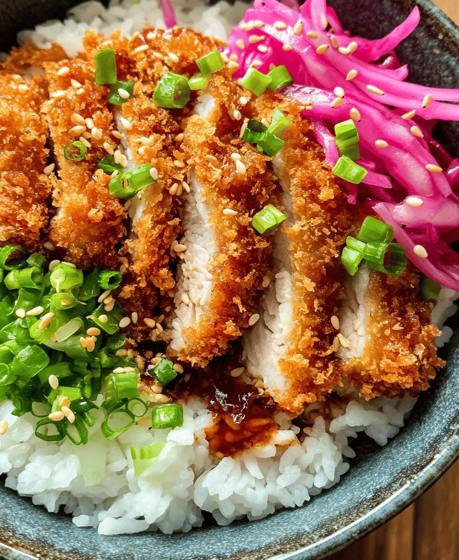 Crispy Katsu Bowls represent a delightful intersection of flavors and textures, showcasing the best of Japanese cuisine. This beloved dish features a staple known as katsu, which typically consists of breaded and fried meat, served over a bed of rice with a variety of toppings. The star of the show is undoubtedly the crispy pork katsu, perfectly golden and crunchy on the outside, tender and juicy on the inside. What makes this dish even more irresistible is the addition of homemade tonkatsu sauce, a tangy and savory concoction that elevates the katsu to new heights. Combined with fresh, crunchy vegetables and a sprinkle of sesame seeds, these bowls are not just satisfying to the palate but also visually appealing.