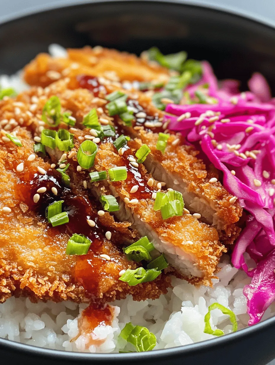 Crispy Katsu Bowls represent a delightful intersection of flavors and textures, showcasing the best of Japanese cuisine. This beloved dish features a staple known as katsu, which typically consists of breaded and fried meat, served over a bed of rice with a variety of toppings. The star of the show is undoubtedly the crispy pork katsu, perfectly golden and crunchy on the outside, tender and juicy on the inside. What makes this dish even more irresistible is the addition of homemade tonkatsu sauce, a tangy and savory concoction that elevates the katsu to new heights. Combined with fresh, crunchy vegetables and a sprinkle of sesame seeds, these bowls are not just satisfying to the palate but also visually appealing.