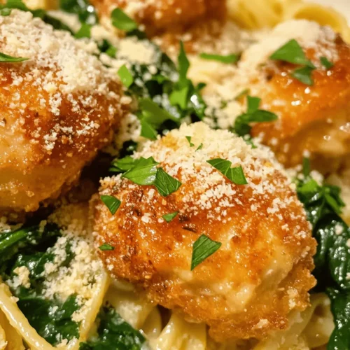 If you're looking for a dish that combines comfort, flavor, and quick preparation, look no further than Garlic Butter Chicken Bites with Savory Creamy Parmesan Pasta. This delightful meal brings together tender chicken bites sautéed in rich garlic butter and a silky smooth Parmesan pasta that will appeal to both adults and children alike. Whether you’re cooking for a family dinner or hosting friends, this dish is sure to impress while keeping your kitchen time to a minimum.