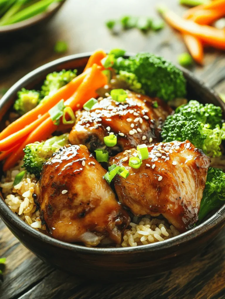 Discover the delightful fusion of flavors in a Savory Teriyaki Chicken Rice Bowl, a dish that marries tender chicken thighs with a rich, homemade teriyaki sauce, served over fluffy jasmine rice and vibrant vegetables. This recipe is perfect for those seeking a quick yet satisfying meal that is both nutritious and delicious. With easy-to-follow steps and readily available ingredients, you’ll be able to create a wholesome dinner that the whole family will love.