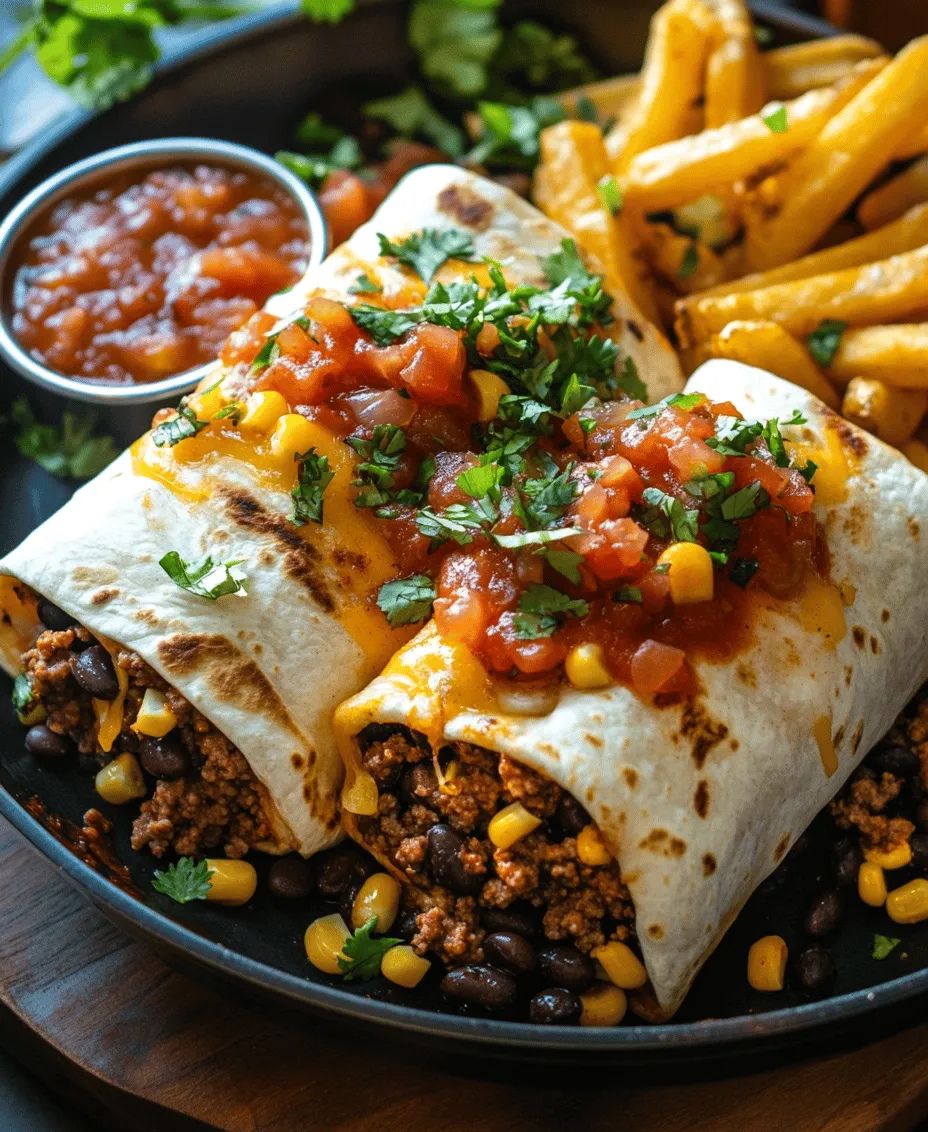 In the world of comfort food, few dishes can compare to the satisfying combination of cheesy beef burritos paired with crispy fries. This hearty meal not only tantalizes your taste buds but also delivers a delightful mix of textures that keeps every bite interesting. The burrito, with its warm, soft tortilla wrapped around a flavorful filling, complements the crunchiness of perfectly baked fries, creating a dining experience that's both cozy and indulgent.