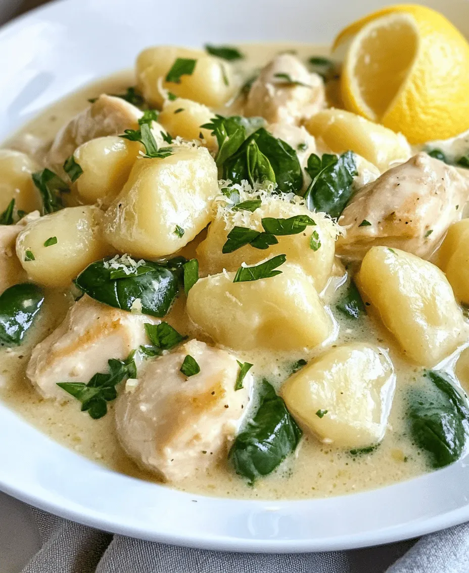 In the fast-paced world we live in, one-pot meals have surged in popularity, becoming a beloved choice for home cooks looking to save time without sacrificing flavor. The beauty of a one-pot dish lies in its simplicity, allowing all ingredients to meld beautifully while minimizing cleanup. One such exemplary dish is the One-Pot Lemon Chicken Gnocchi Delight, a meal that seamlessly blends the comfort of tender chicken and pillowy gnocchi with the refreshing zing of lemon. This recipe strikes a perfect balance between hearty and light, making it an ideal choice for any occasion, be it a cozy family dinner or an impressive centerpiece for a gathering.
