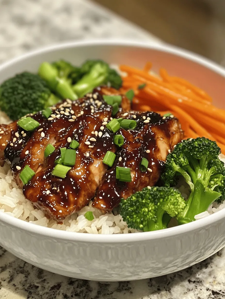 Sticky Chicken Rice Bowls are a culinary delight that combines savory chicken, fluffy rice, and vibrant vegetables into one satisfying dish. This recipe isn't just about flavor; it’s a balanced meal that brings together protein, grains, and nutrients, making it a wholesome option for families and individuals alike. The beauty of Sticky Chicken Rice Bowls lies in their simplicity; they are easy to prepare and packed with delicious flavors that appeal to both kids and adults. Whether you're a busy parent looking for a quick weeknight dinner or someone wanting to impress guests with a home-cooked meal, this dish fits the bill perfectly.