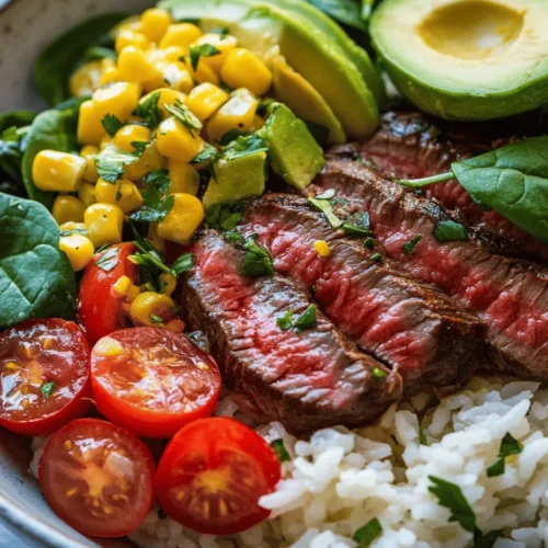 The steak bowl is a culinary delight that brings together the hearty flavors of perfectly cooked beef, the comforting texture of rice, and the vibrant freshness of vegetables. This dish is not just about satisfying hunger; it’s about creating a balanced meal that caters to all the senses. The combination of protein, carbohydrates, and colorful veggies makes the steak bowl a beautifully arranged plate that appeals to both the eyes and the palate.