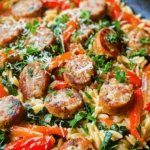 In today’s fast-paced world, finding a meal that balances convenience, flavor, and nourishment can often feel like a daunting task. Enter the Creamy Chicken Sausage Orzo Skillet — a dish that not only delivers on taste but does so with the ease of a one-pan recipe. This comforting meal is perfect for busy weeknights, family gatherings, or even meal prep for the week ahead. The combination of creamy sauce, hearty orzo, and savory chicken sausage creates a symphony of flavors and textures that is sure to please even the pickiest eaters.