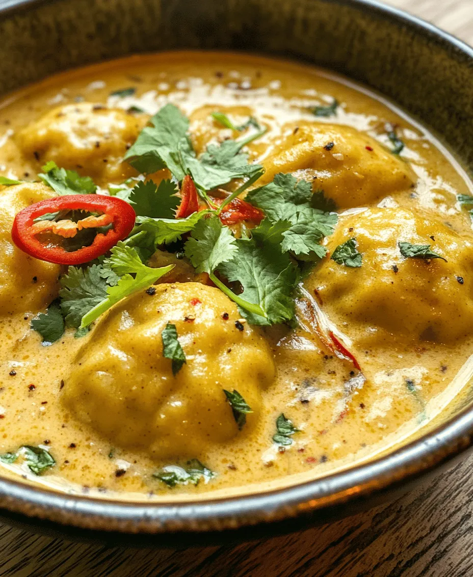 Heavenly Curry Dumpling Soup is an exquisite dish that beautifully marries the art of dumpling-making with the rich flavors of curry-infused broth. This comforting soup is not only a testament to culinary creativity but also holds a significant spot in various cultural cuisines, particularly within Asian and Indian culinary traditions. The dish encapsulates the essence of warmth and nourishment, making it a popular choice in both family gatherings and festive occasions.