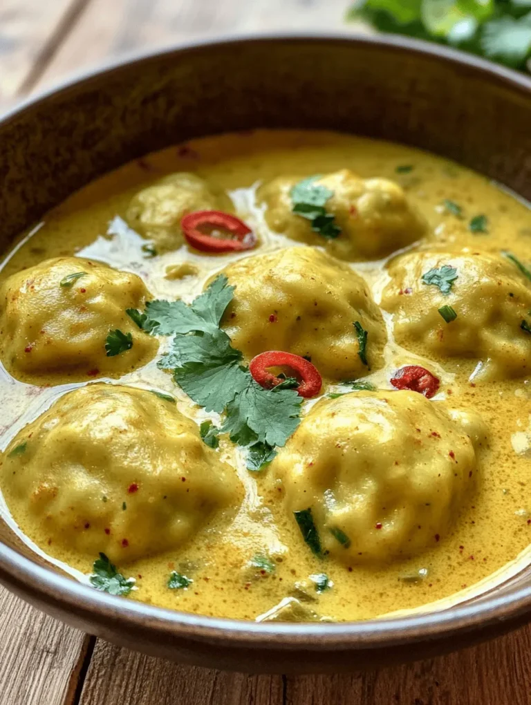 Heavenly Curry Dumpling Soup is an exquisite dish that beautifully marries the art of dumpling-making with the rich flavors of curry-infused broth. This comforting soup is not only a testament to culinary creativity but also holds a significant spot in various cultural cuisines, particularly within Asian and Indian culinary traditions. The dish encapsulates the essence of warmth and nourishment, making it a popular choice in both family gatherings and festive occasions.