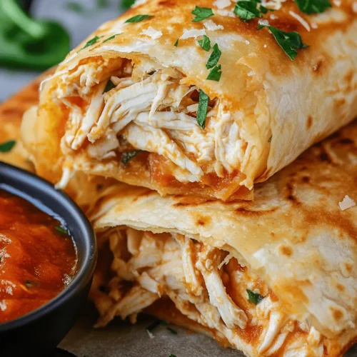 If you're on the hunt for a quick, delicious meal that satisfies both taste buds and time constraints, look no further than Cheesy Garlic Chicken Wraps. This dish is a delightful fusion of flavors and textures that transforms simple ingredients into a gourmet experience. Perfect for busy weeknights or casual gatherings with friends and family, these wraps offer the ideal blend of savory chicken, creamy cheeses, and aromatic spices, all wrapped in a soft tortilla. The versatility of this recipe allows it to be customized to suit your family's preferences, making it a beloved staple in many households.