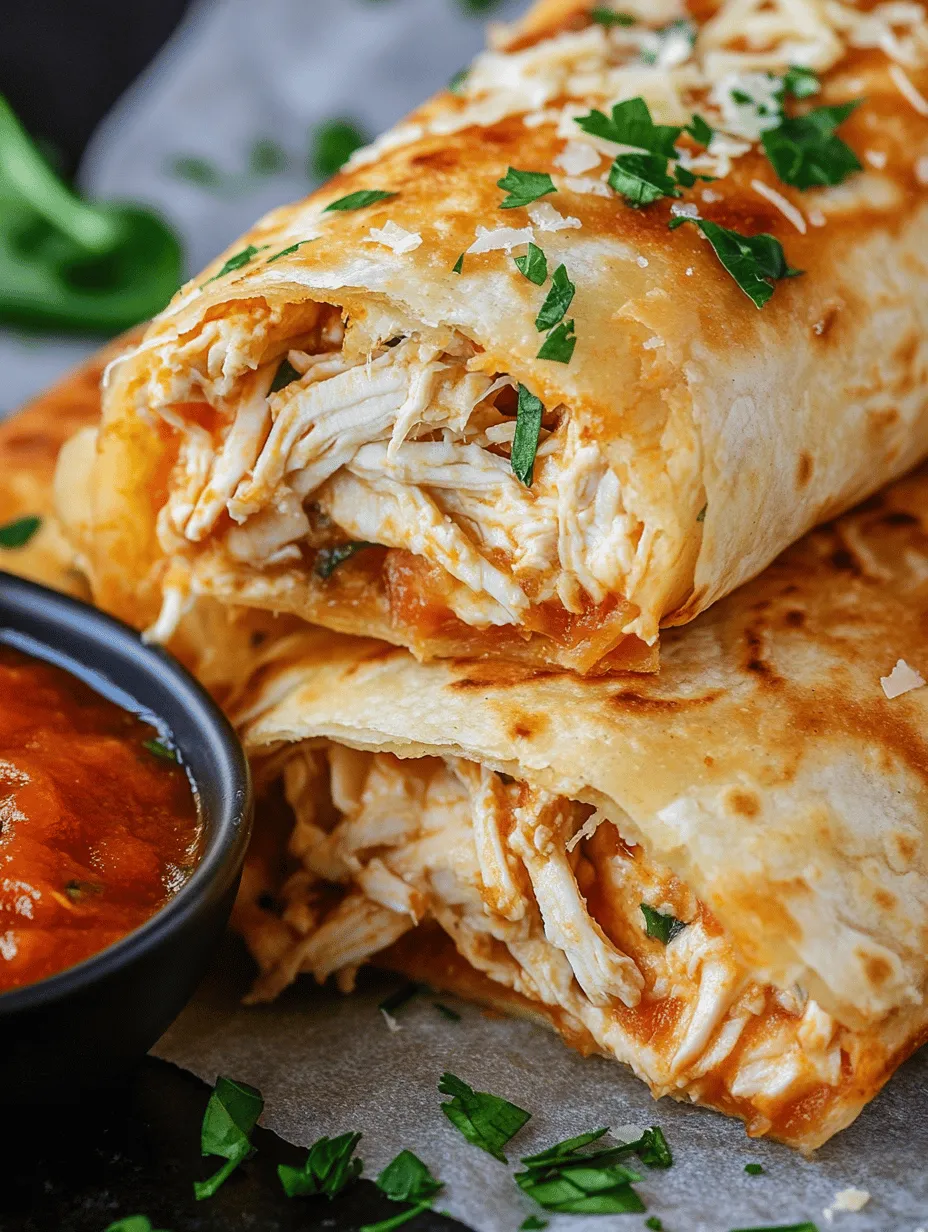 If you're on the hunt for a quick, delicious meal that satisfies both taste buds and time constraints, look no further than Cheesy Garlic Chicken Wraps. This dish is a delightful fusion of flavors and textures that transforms simple ingredients into a gourmet experience. Perfect for busy weeknights or casual gatherings with friends and family, these wraps offer the ideal blend of savory chicken, creamy cheeses, and aromatic spices, all wrapped in a soft tortilla. The versatility of this recipe allows it to be customized to suit your family's preferences, making it a beloved staple in many households.