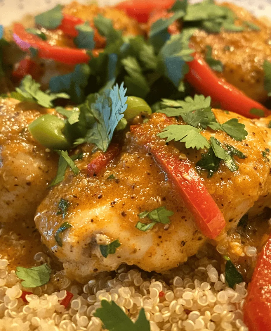 Brazilian cuisine is a vibrant tapestry of flavors, influenced by a rich blend of indigenous, African, and Portuguese culinary traditions. This fusion results in dishes that are not only delicious but also diverse, showcasing a wide array of ingredients and cooking techniques. Among the many gems of Brazilian cooking, <strong>Spicy Brazilian Coconut Chicken</strong> stands out as a perfect representation of this flavorful journey. This dish marries the heat of spices with the creaminess of coconut milk, creating a comforting yet invigorating meal that is sure to tantalize your taste buds.” /></p>
</p>
<h3>Cooking Techniques for Perfectly Tender Chicken</h3>
</p>
<p>Cooking the Spicy Brazilian Coconut Chicken to perfection requires careful attention to technique. The process begins with browning the chicken, which is essential for developing a rich flavor. Start by heating a generous amount of oil in a large skillet over medium-high heat. Once the oil is hot, add the chicken pieces in batches, ensuring not to overcrowd the pan, which can lower the temperature and prevent browning.</p>
</p>
<p><strong>Step-by-Step Cooking Process:</strong></p>
</p>
<p>1. <strong>Browning the Chicken:</strong> Sear the chicken pieces for about 5-7 minutes on each side, until they are golden brown. This step is crucial as it not only adds depth of flavor but also creates a beautiful color that enhances the dish’s presentation.</p>
</p>
<p>2. <strong>Simmering in the Marinade:</strong> Once browned, remove the chicken from the skillet and set it aside. In the same skillet, add chopped onions, garlic, and ginger, allowing them to sauté for a few minutes until fragrant. This forms the base of your sauce. Next, return the chicken to the skillet and pour in the coconut milk along with your pre-prepared spices and chilies. Bring the mixture to a gentle simmer.</p>
</p>
<p>3. <strong>Temperature Control:</strong> It’s vital to maintain the right temperature during cooking. A gentle simmer allows the chicken to cook through without drying out. If the heat is too high, the chicken may cook too quickly on the outside while remaining undercooked in the center. Aim for an internal temperature of 165°F (75°C) to ensure the chicken is fully cooked.</p>
</p>
<p>4. <strong>Checking for Doneness:</strong> To check if the chicken is done, insert an instant-read thermometer into the thickest part of a piece, avoiding the bone. Alternatively, you can cut into a piece of chicken: the juices should run clear, not pink.</p>
</p>
<h3>Adjusting Seasoning: Personalizing Your Dish</h3>
</p>
<p>After simmering the chicken in the coconut milk and spices, it’s essential to taste the dish before serving. This final step allows you to adjust the flavors according to your preferences.</p>
</p>
<p>– <strong>Tasting and Adjusting Seasoning:</strong> Start by adding salt and pepper incrementally, tasting after each addition. The goal is to enhance the natural flavors without overpowering the dish. If you find the dish too rich, a splash of lime or lemon juice can introduce the necessary acidity to balance the creaminess of the coconut milk.</p>
</p>
<p>– <strong>Balancing Flavors:</strong> If the dish feels too spicy, consider adding a bit of sugar to counteract the heat, or more coconut milk to dilute the spice level. Fresh herbs, such as cilantro, can also enhance the overall taste and provide a vibrant contrast to the rich sauce.</p>
</p>
<p>– <strong>Role of Garnishes:</strong> Garnishing the dish with freshly chopped cilantro not only adds a pop of color but also introduces a fresh, herbal note that complements the spicy and creamy elements very well. Other garnishes like sliced red chilies or a sprinkle of toasted coconut can add visual interest and additional flavor nuances.</p>
</p>
<h3>Serving Suggestions: Complementing the Dish</h3>
</p>
<p>The Spicy Brazilian Coconut Chicken shines when paired with the right side dishes. Here are some recommendations to create a harmonious meal:</p>
</p>
<p>– <strong>Recommended Side Dishes:</strong></p>
<p>– <strong>Rice:</strong> A classic accompaniment, serving this dish over fluffy white rice or brown rice is a great way to soak up the delicious coconut and spice sauce. The neutral flavor of the rice balances the richness of the chicken.</p>
<p>– <strong>Quinoa:</strong> For a healthier alternative, consider quinoa, which adds a nutty flavor and boosts the protein content of the meal. Quinoa’s slightly chewy texture also contrasts nicely with the tender chicken.</p>
</p>
<p>– <strong>Garnishing and Presenting the Dish:</strong> When plating, use a large shallow bowl to showcase the chicken and sauce. Place a serving of rice or quinoa at the bottom, then spoon the chicken and sauce generously over the top. Finish with a sprinkle of chopped cilantro and perhaps some lime wedges on the side for added flair. This not only enhances the visual appeal but invites diners to squeeze lime juice over their meal, adding brightness.</p>
</p>
<p>– <strong>Optional Accompaniments:</strong> To elevate the meal experience, consider serving a simple salad dressed with olive oil and vinegar to provide a refreshing counterpoint to the rich flavors. Grilled vegetables or a side of black beans can also complement the dish beautifully, adding texture and additional flavors.</p>
</p>
<h3>The Cultural Significance of Spicy Brazilian Coconut Chicken</h3>
</p>
<p>Understanding the cultural significance of Spicy Brazilian Coconut Chicken enriches the dining experience. This dish is a reflection of Brazil’s diverse culinary heritage, influenced by Indigenous peoples, African slaves, and Portuguese colonizers.</p>
</p>
<p>– <strong>Cultural Influence:</strong> Brazilian cuisine is a melting pot, where various cultures have contributed to its rich tapestry. The use of coconut milk, a staple in many Brazilian dishes, can be traced back to Indigenous and African influences, where coconuts are abundant along the coastal regions.</p>
</p>
<p>– <strong>Popularity of Coconut Milk:</strong> Coconut milk is not just a flavorful ingredient; it offers numerous nutritional benefits, including healthy fats and vitamins. Its creamy texture enhances dishes while also providing a source of energy. In Brazilian cooking, coconut milk is used in various forms, from curries to desserts, showcasing its versatility.</p>
</p>
<h3>Conclusion</h3>
</p>
<p>In conclusion, Spicy Brazilian Coconut Chicken is not only a delicious and easy-to-make dish but also a culinary journey that brings the essence of Brazil into your kitchen. With its tender chicken simmered in a rich coconut sauce infused with spices, this dish offers a delightful balance of flavors that is sure to impress family and friends alike.</p>
</p>
<p>Exploring this recipe encourages a deeper appreciation for Brazilian flavors and cuisine, inviting you to delve into the rich cultural history that shapes it. Cooking and sharing meals like this one allows us to celebrate cultural diversity and create lasting memories around the dinner table. So roll up your sleeves, gather your ingredients, and enjoy the joy of making and sharing this vibrant dish.</p>
<div id=
