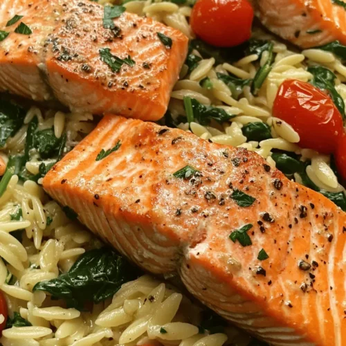 In the bustling rhythm of modern life, finding the time to prepare a wholesome meal can often feel like an insurmountable challenge. Enter the world of one-skillet meals, where convenience and flavor collide to create culinary magic without the hassle of extensive cleanup. One such delightful dish is the Lemon Zest One Skillet Salmon with Orzo, a recipe that seamlessly merges nutrition and taste. This dish is perfect for busy weeknights, providing a satisfying meal that’s both quick to prepare and a feast for the senses.