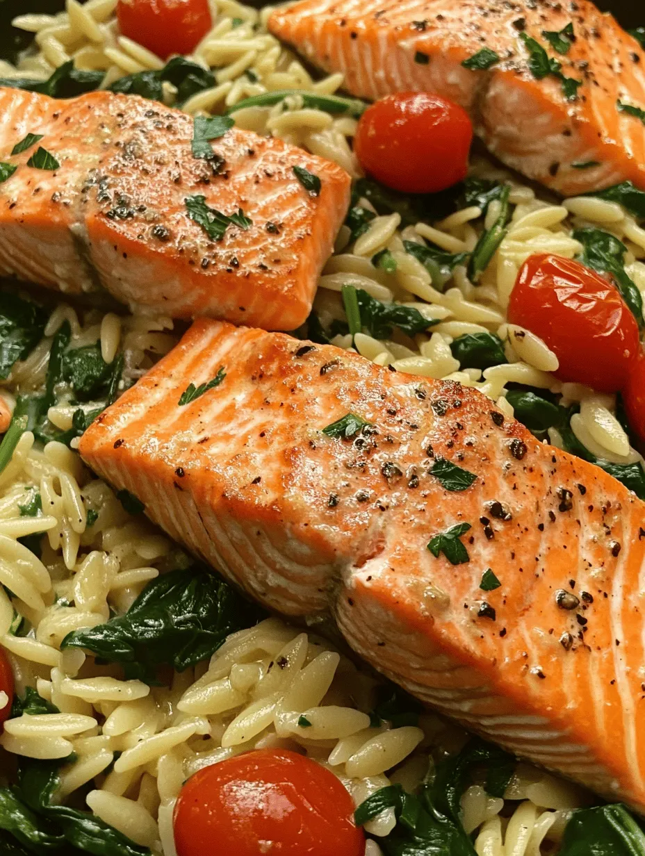 In the bustling rhythm of modern life, finding the time to prepare a wholesome meal can often feel like an insurmountable challenge. Enter the world of one-skillet meals, where convenience and flavor collide to create culinary magic without the hassle of extensive cleanup. One such delightful dish is the Lemon Zest One Skillet Salmon with Orzo, a recipe that seamlessly merges nutrition and taste. This dish is perfect for busy weeknights, providing a satisfying meal that’s both quick to prepare and a feast for the senses.
