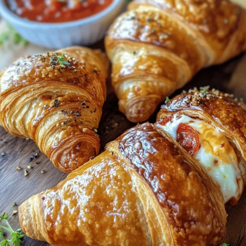 If you’re looking for a delicious and easy-to-make snack or appetizer, look no further than Mozzarella Pepperoni Croissant Rolls. Combining the flaky, buttery goodness of croissant dough with the rich meltiness of mozzarella cheese and the savory taste of pepperoni, this dish is sure to impress at any gathering or serve as a delightful treat for yourself. Perfect for parties, game nights, or even as an afternoon snack, these rolls balance convenience and flavor beautifully, making them a go-to recipe for both novice and seasoned cooks alike.